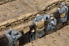 Reconstruction of a trench